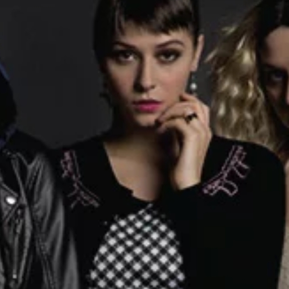 Orphan Black by Hot Topic Cardigan with 2 Pink Guns On Each Shoulder Size S - Picture 1 of 11